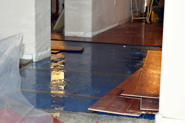 Professional Flood Cleanup technician working in North Beach, MD